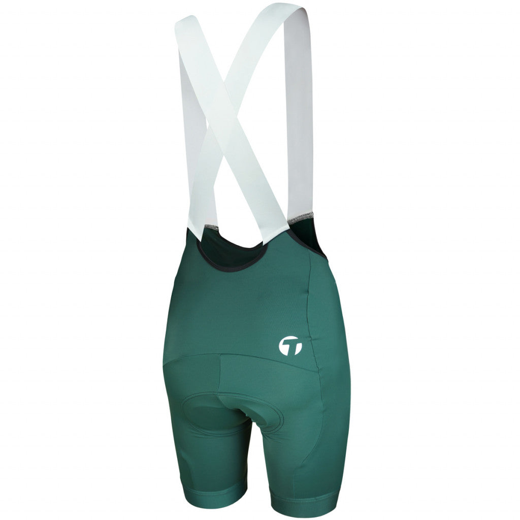 Tineli Women's Dark Green Pro Elite Core Bibs - Last Items - female