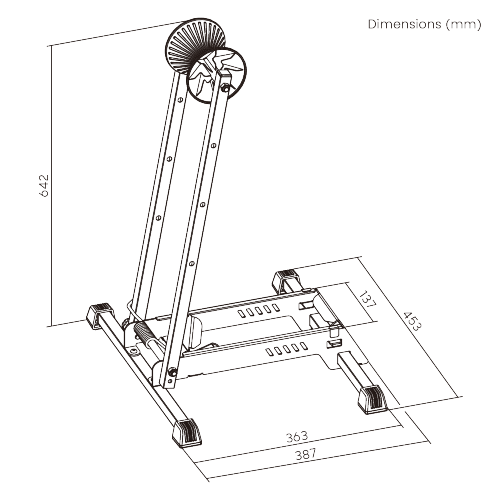 Maverack Freestanding Foldable Bike Stand 8