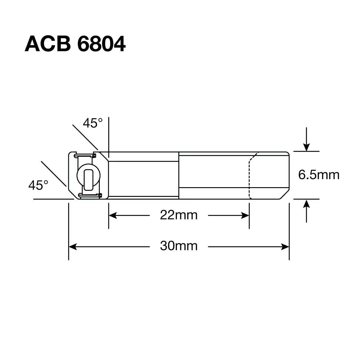 Enduro HS Bearing 1" 19 x 30 x 6.5 36x45° BO - Image 3