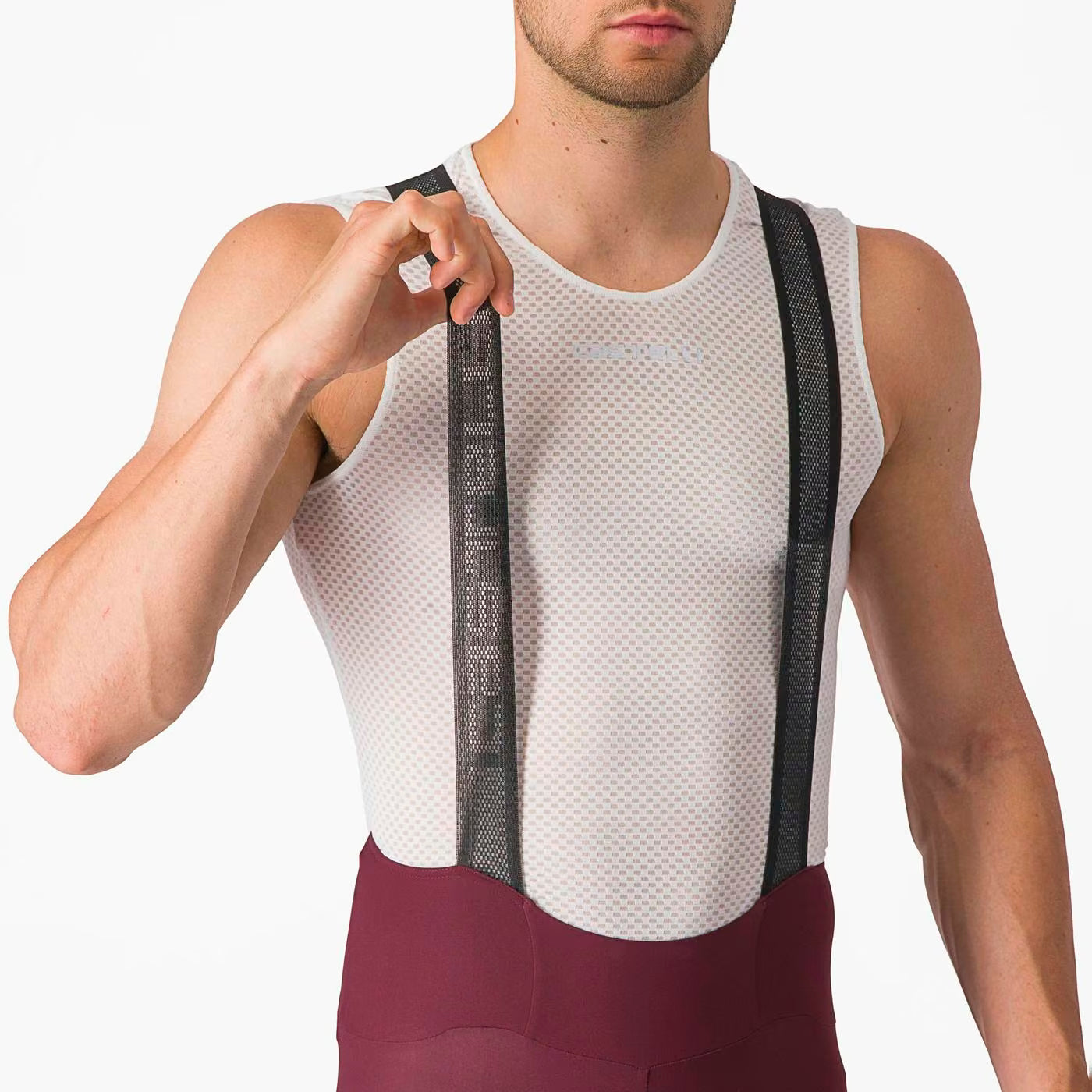 Castelli Espresso Bibshort Men's Deep Bordeaux - Image 6