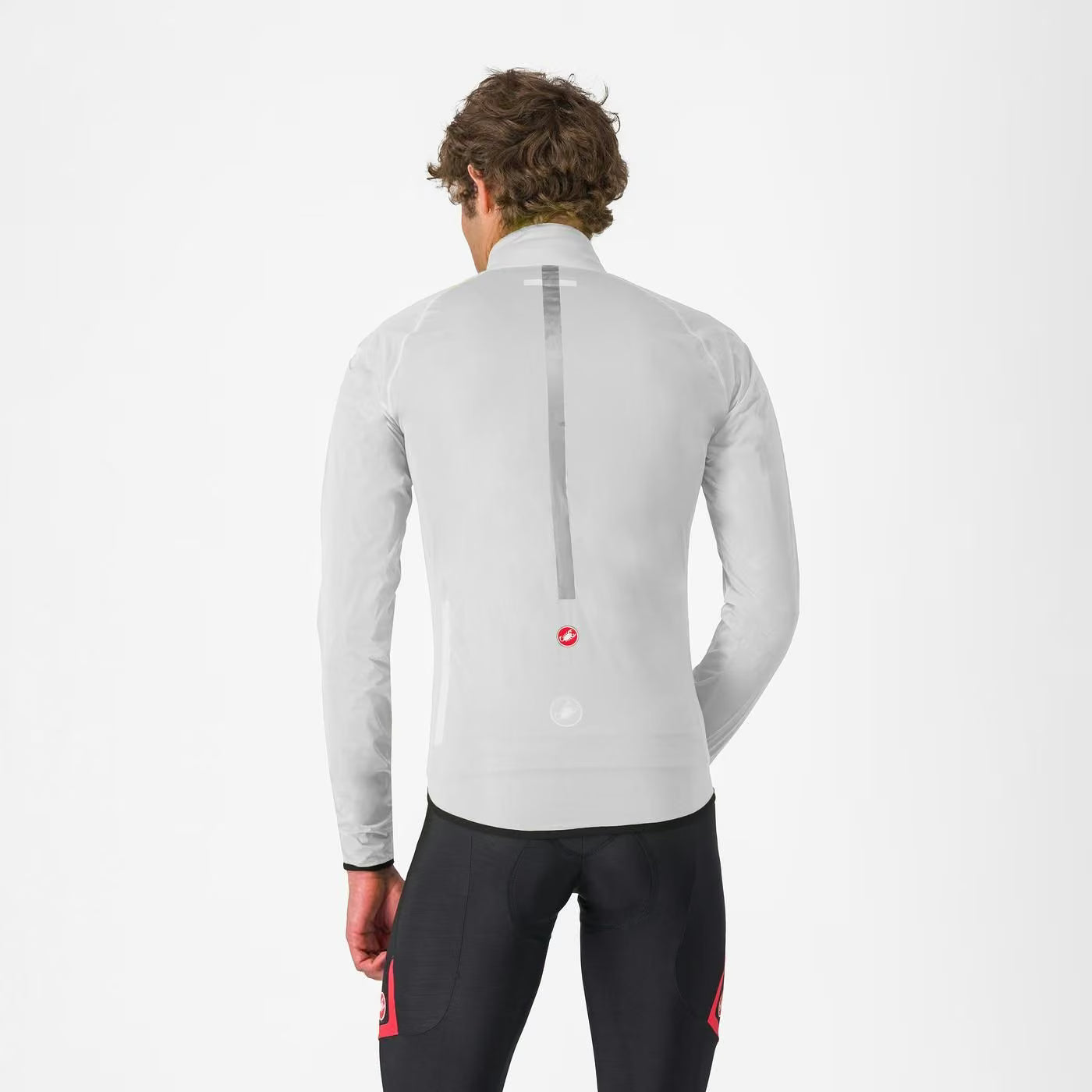 Castelli Squall Shell Jacket Men's Silver Gray - Image 2