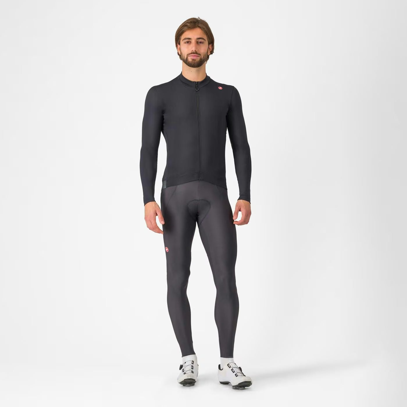 Castelli Espresso Thermal Jersey Men's Light Black - Image 6