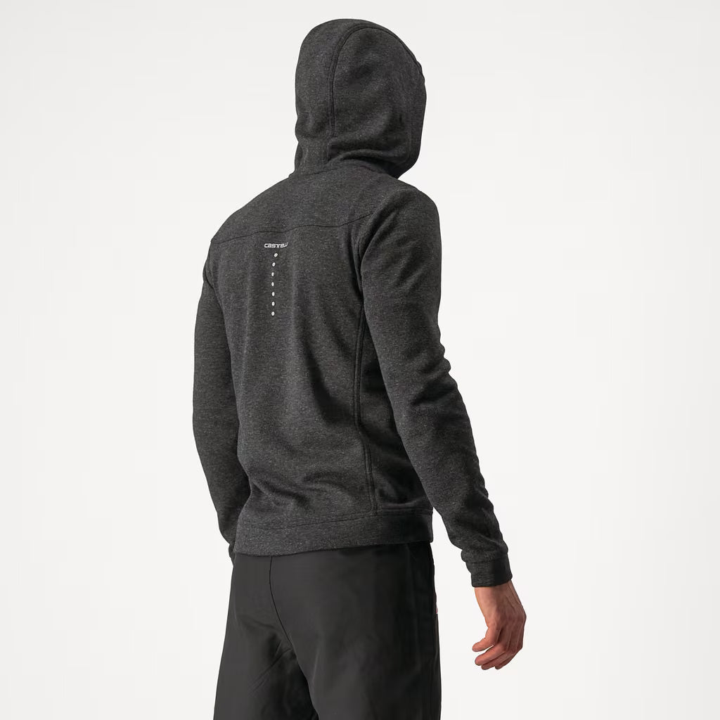 Castelli Milano Full Zip Fleece Men's Light Black - Image 5