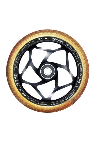 Envy 120mm X 30mm Tri Bearing Wheel - Black/Gold