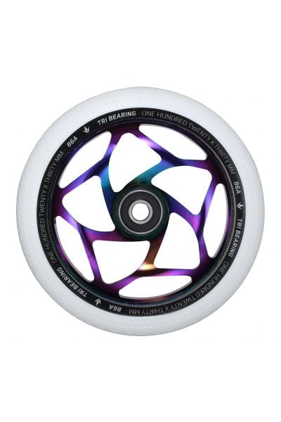 ENVY 120MM X 30MM TRI BEARING WHEEL OIL SLICK/WHITE