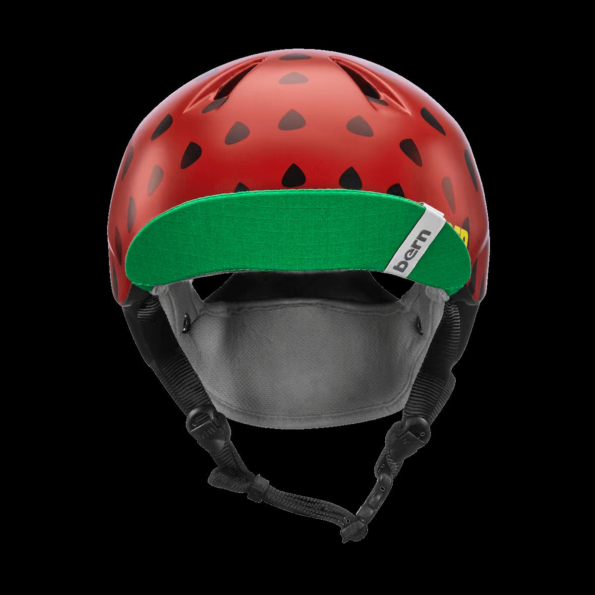 Bern Nina Satin Red Strawberry w/ Flip Visor - Image 5