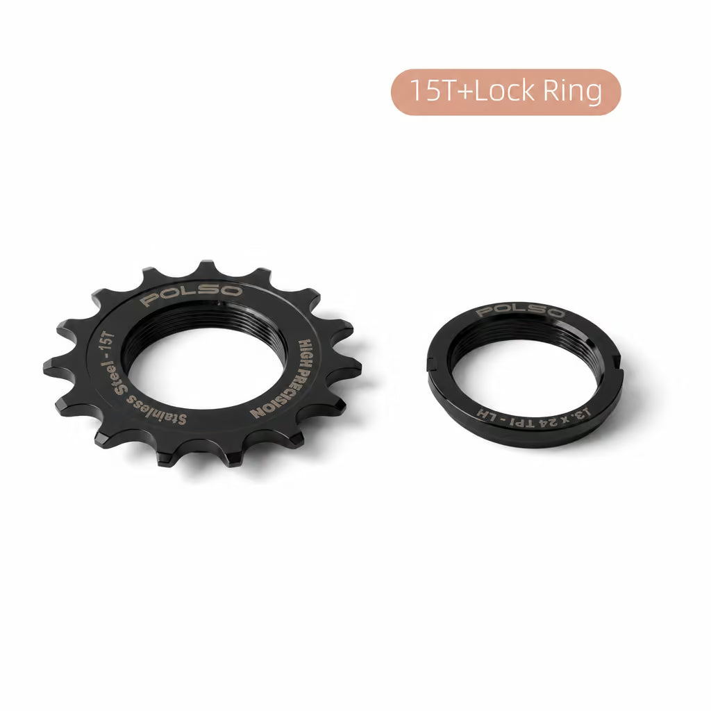 Team Issue Polso Stainless Steel CNC Track Sprocket 15T - Image 1