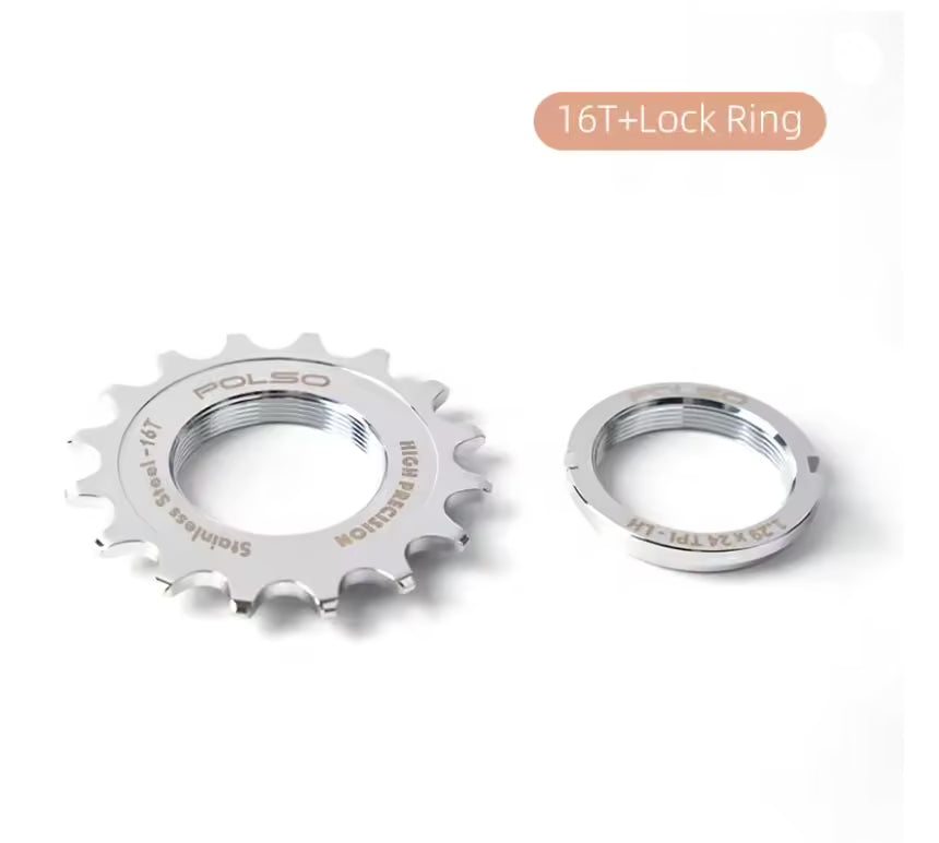 Team Issue Polso Stainless Steel CNC Track Sprocket 16T - Image 1