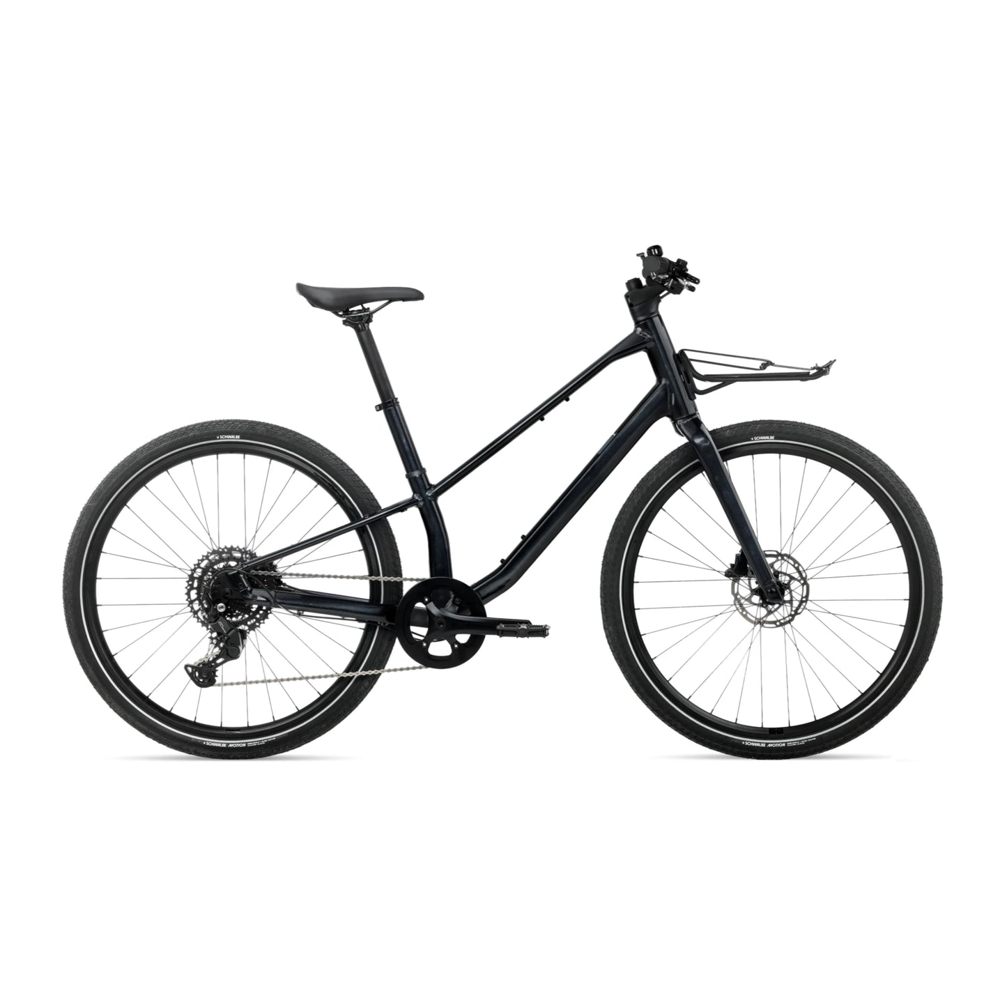 Orbea Vector 25 2027 Hybrid Commuter Bike Side View Fuel Black