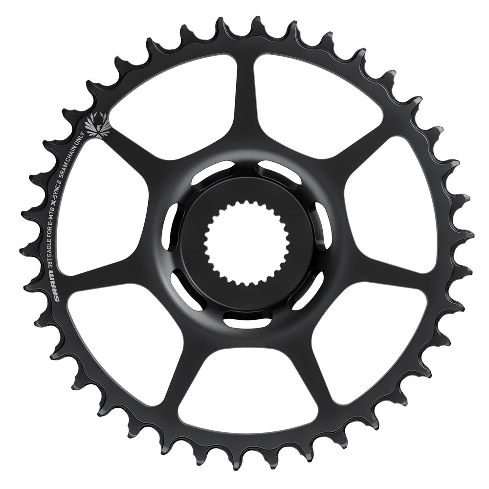 SRAM Chain Ring X-Sync 2 38 Tooth Steel Eagle Bosch Gen4 Direct Mount Black (Non Boost)