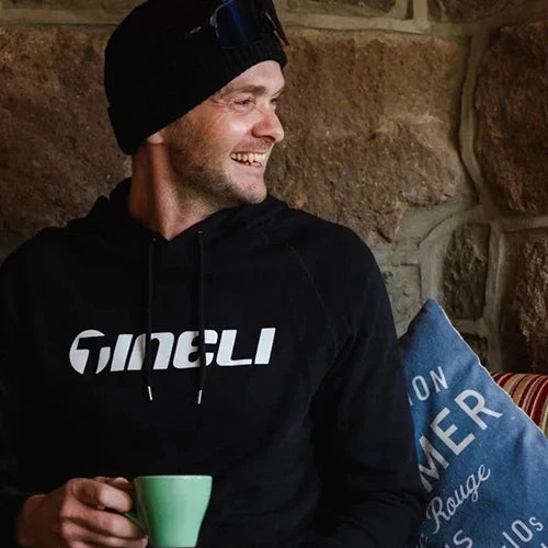 Person wearing a Tineli sweater