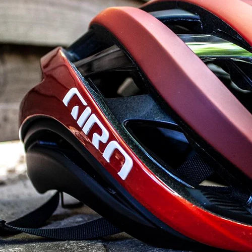 Giro road helmet on display
