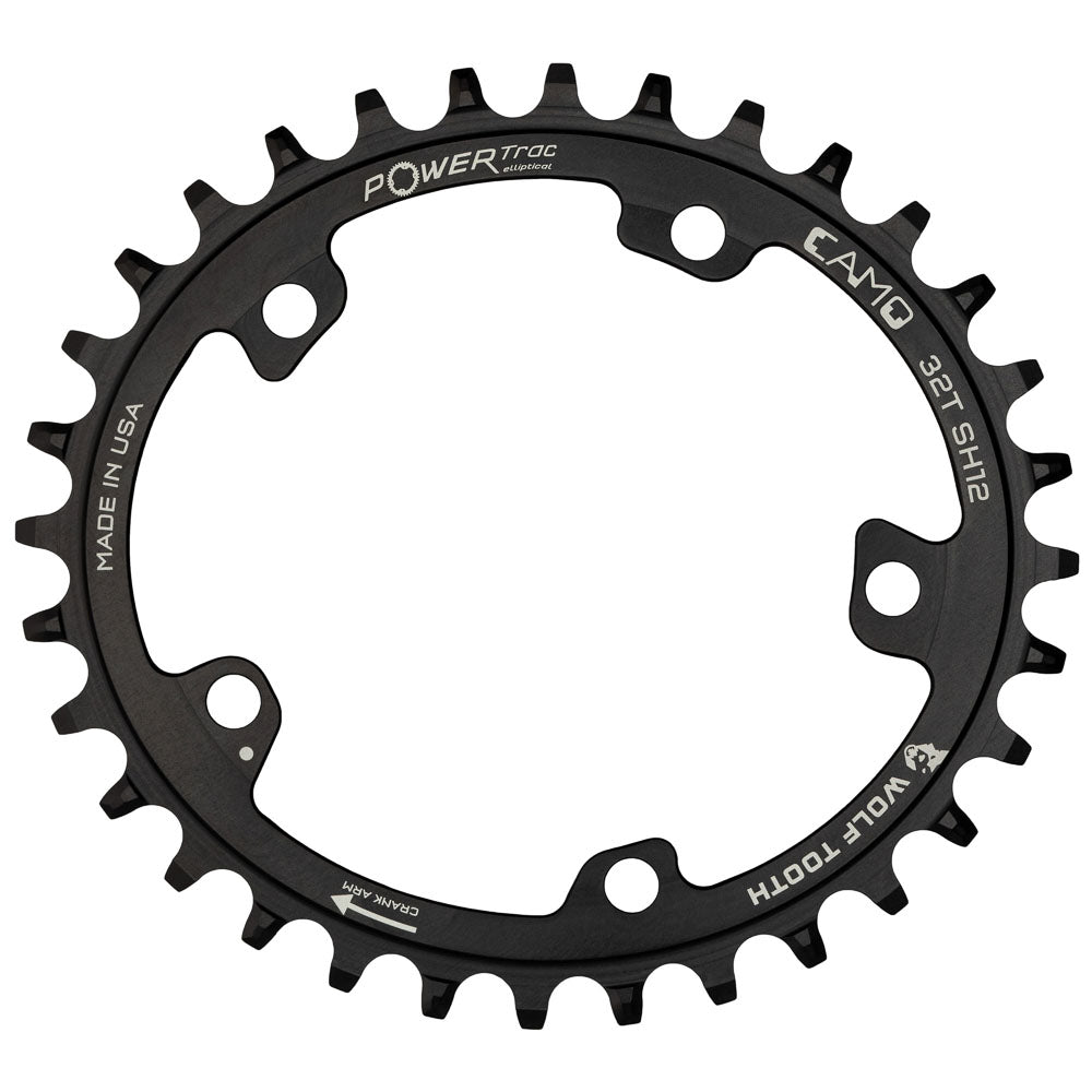 CAMO OVAL DROP-STOP CHAINRING - SHIMANO HG+