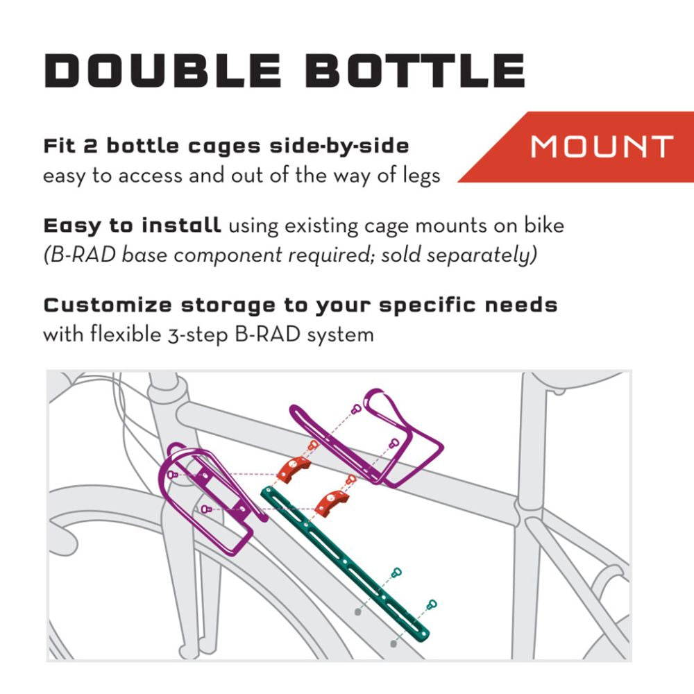 B-RAD DOUBLE BOTTLE ADAPTER