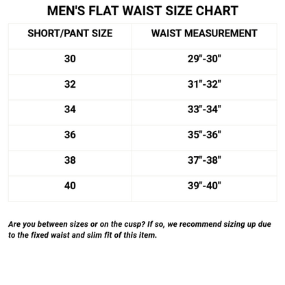 Z-1103EAM Ether All Mtn Size Chart