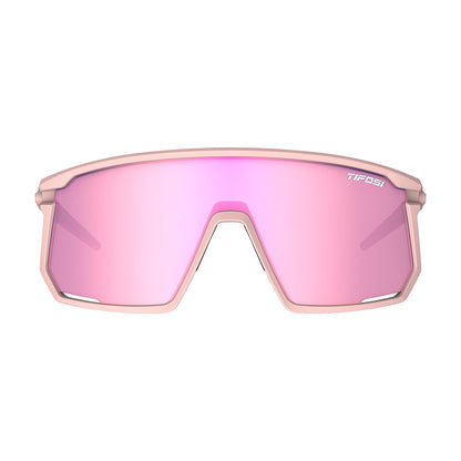 Tifosi Moab Sunglasses Matte Pink with Clarion Rose AC Red and Clear Lens
