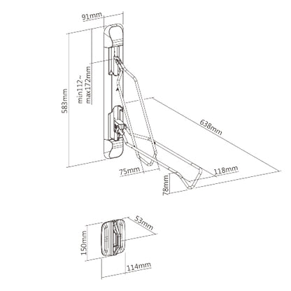 BIKE RAKZ EZI FOLD Medium 2.1" - 2.8"