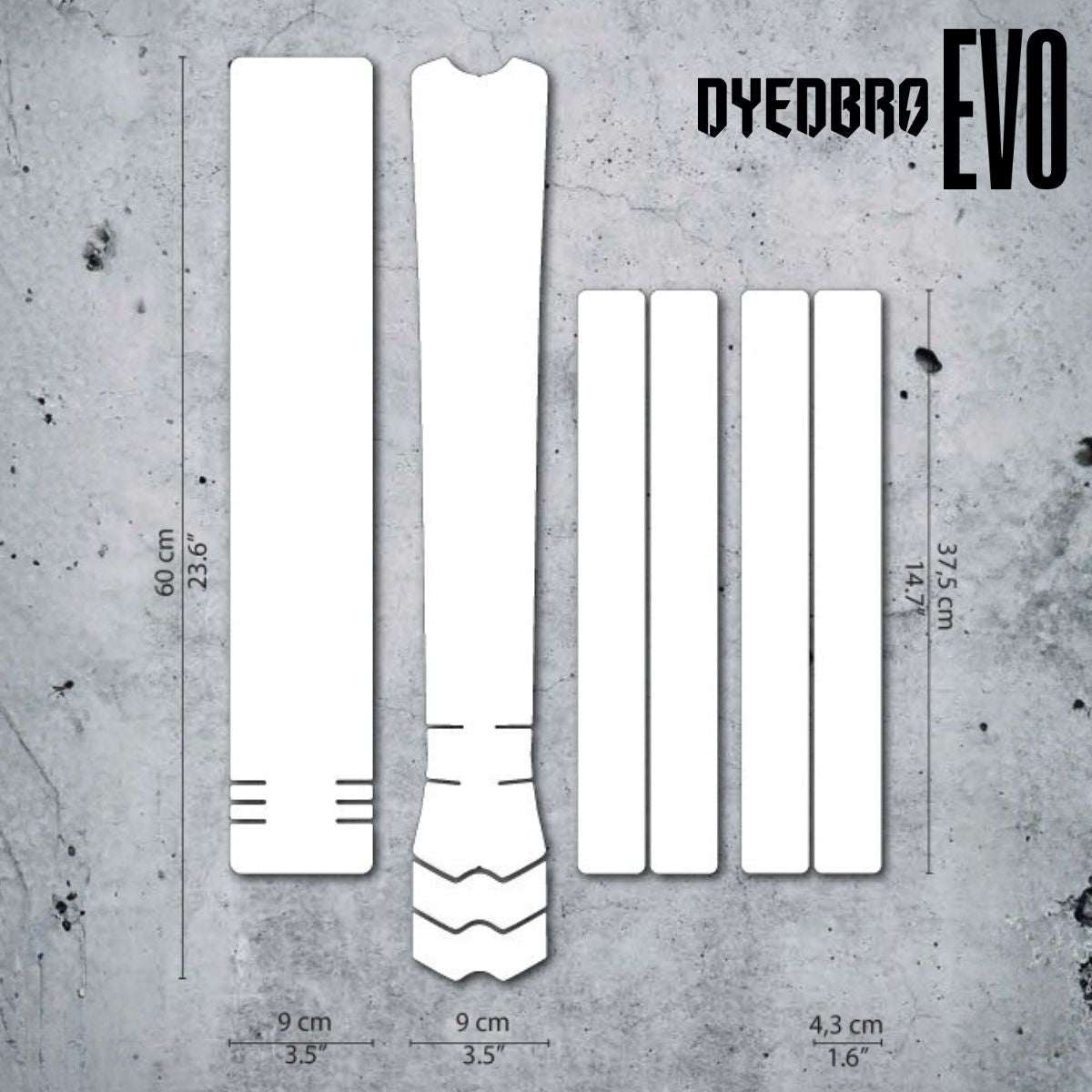 DYEDBRO EVO MTB / E-BIKE FRAME PROTECTION - CLEAR GLOSS