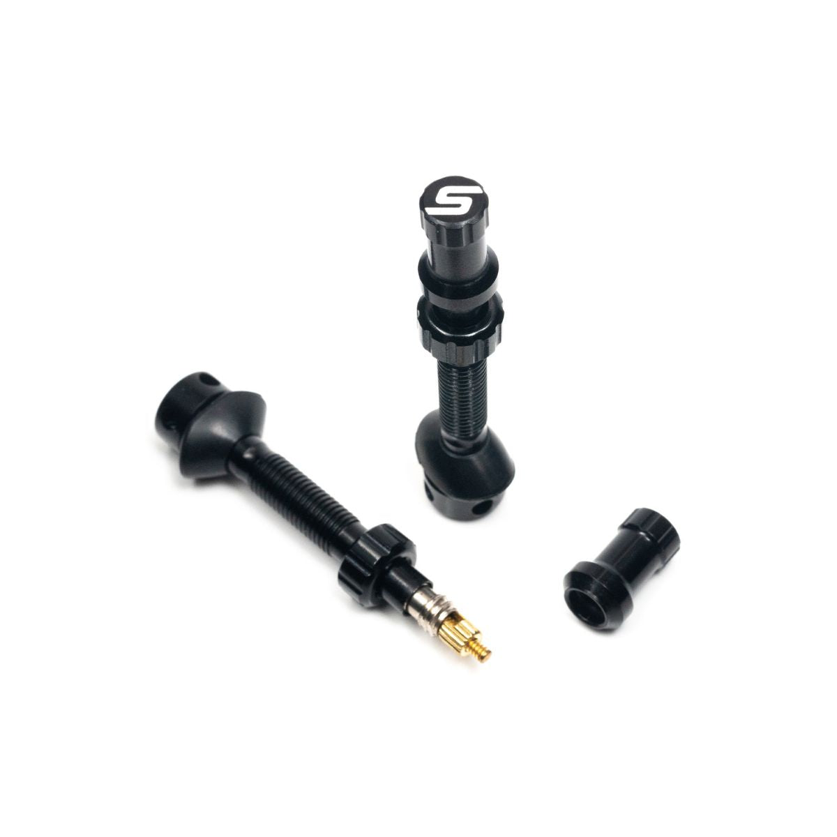 STAN'S ALLOY UNIVERSAL PLUS TUBELESS VALVE - MEDIUM 25 - 43MM LENGTH