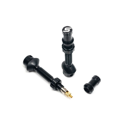 STAN'S ALLOY UNIVERSAL PLUS TUBELESS VALVE - MEDIUM 25 - 43MM LENGTH