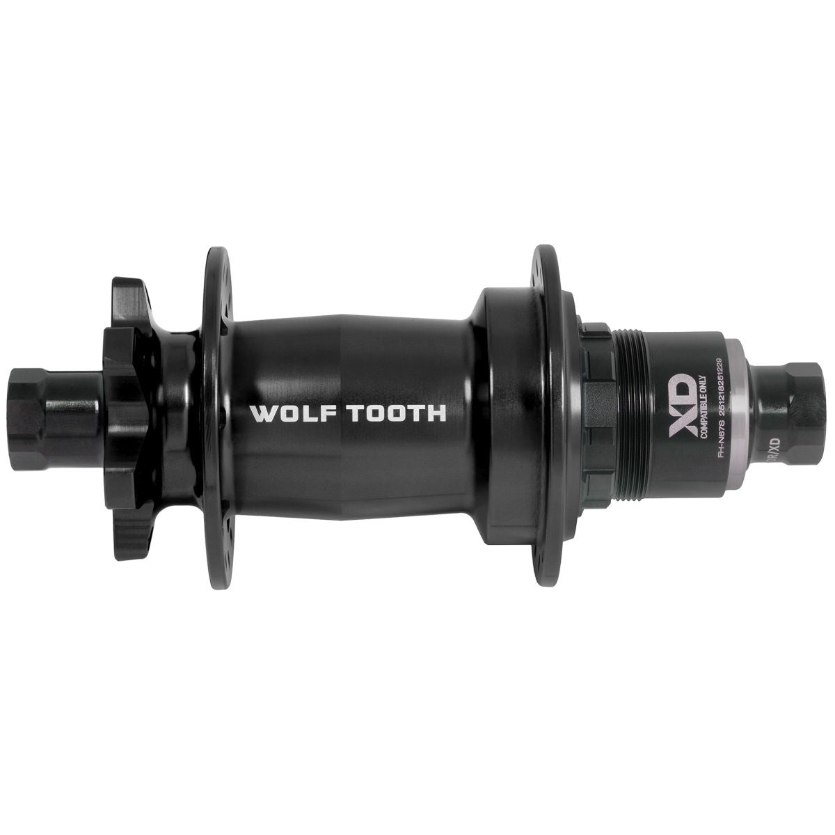 WOLF TOOTH - MOUNTAIN BIKE HUBS - 6-BOLT - J-BEND - BLACK