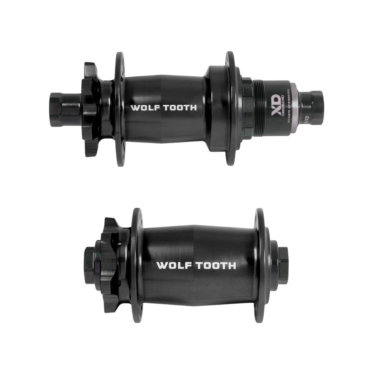 WOLF TOOTH - MOUNTAIN BIKE HUBS - 6-BOLT - J-BEND - BLACK