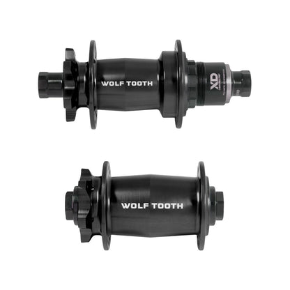 WOLF TOOTH - MOUNTAIN BIKE HUBS - 6-BOLT - J-BEND - BLACK