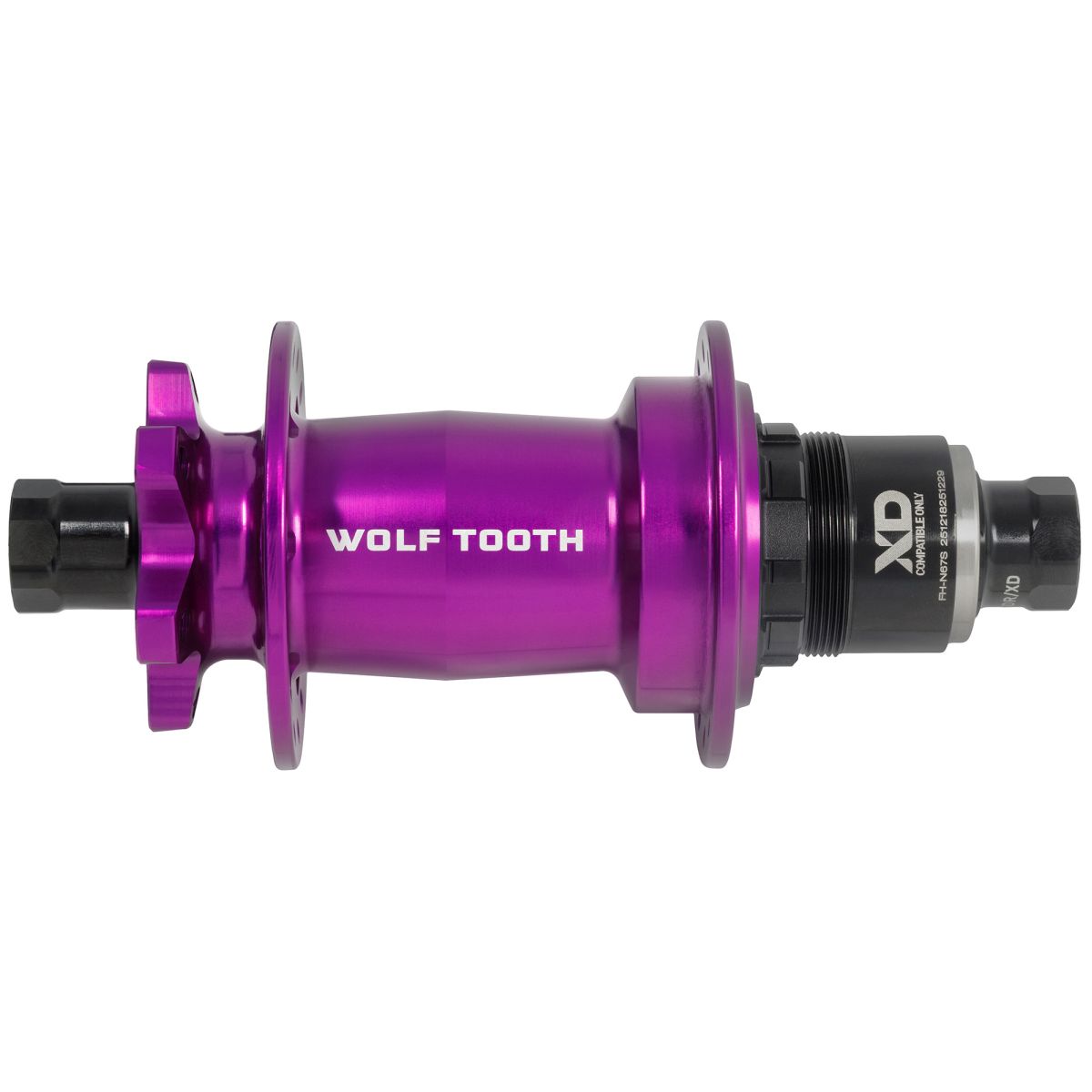 WOLF TOOTH - MOUNTAIN BIKE HUBS - 6-BOLT - J-BEND - UV PURPLE