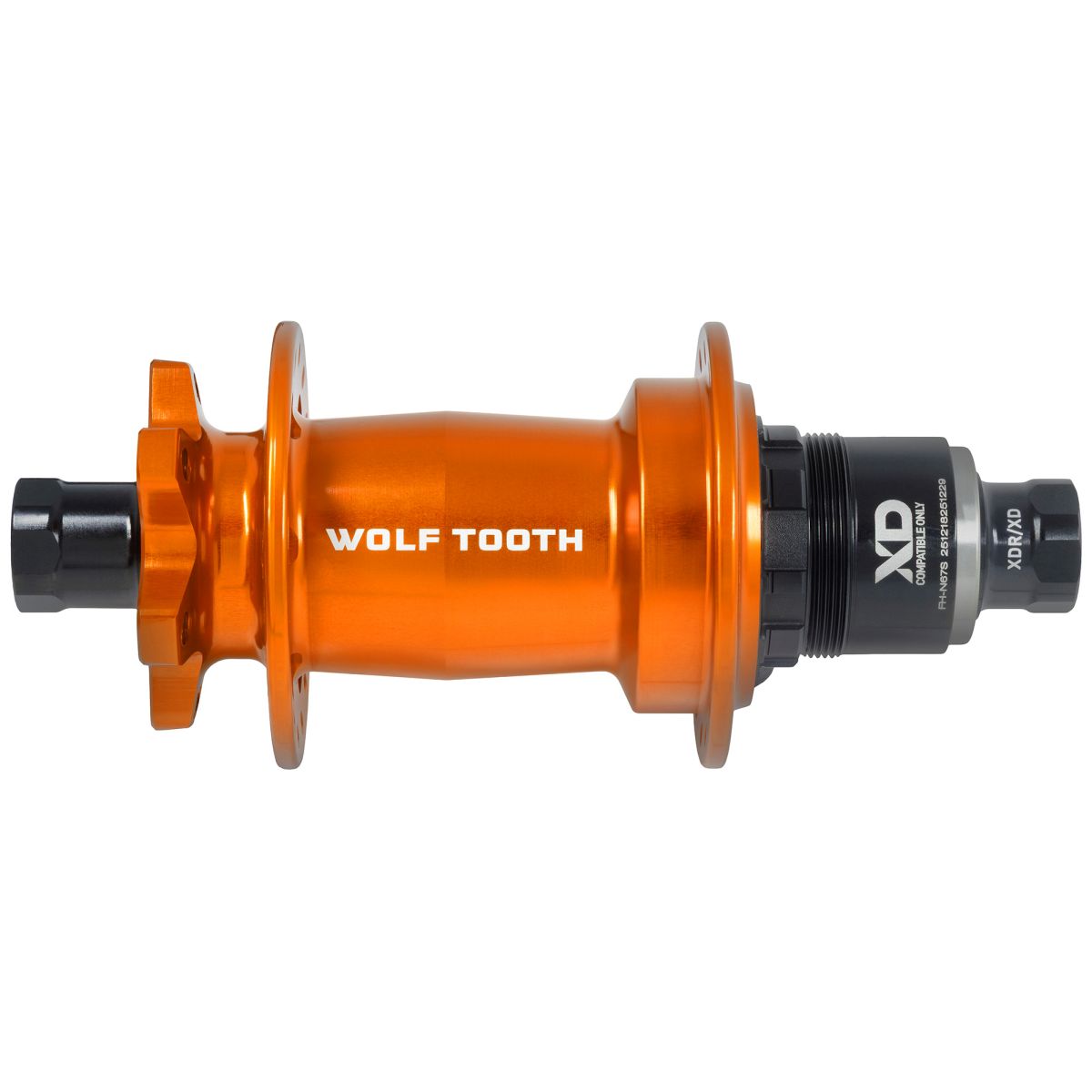 WOLF TOOTH - MOUNTAIN BIKE HUBS - 6-BOLT - J-BEND - ORANGE