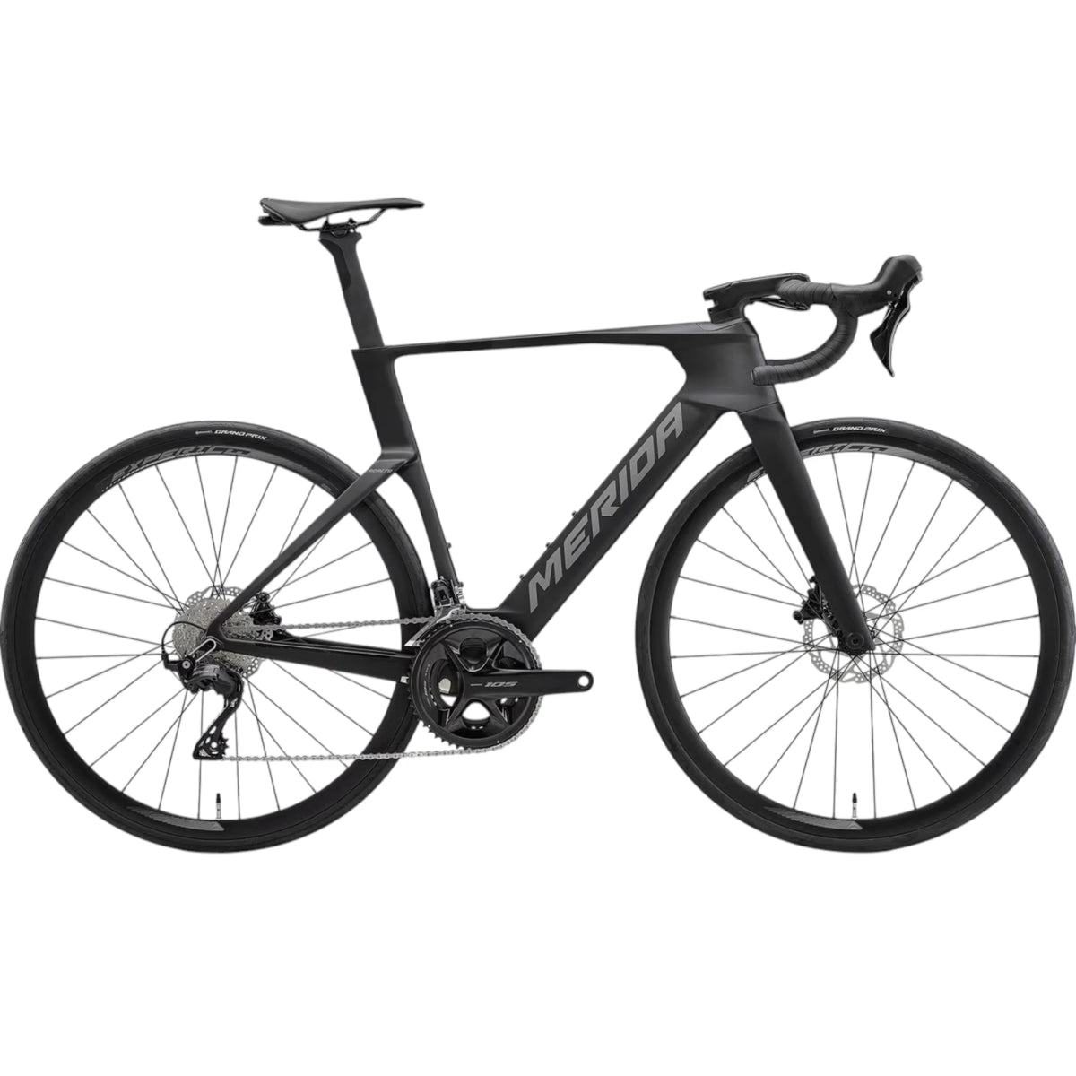 Merida Reacto 4000 2027 Road Bike - Silk Black Side View