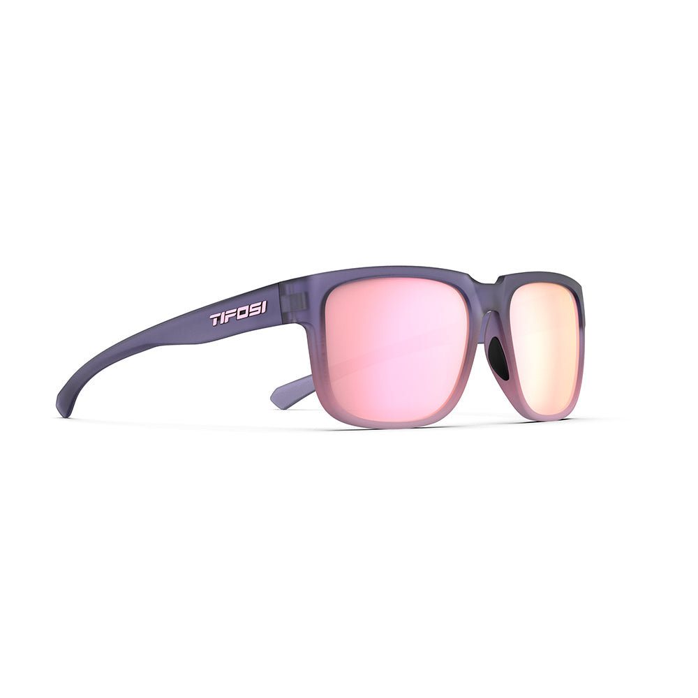 Tifosi Shumo Sunglasses Midnight Coral with Pink Mirror Lens
