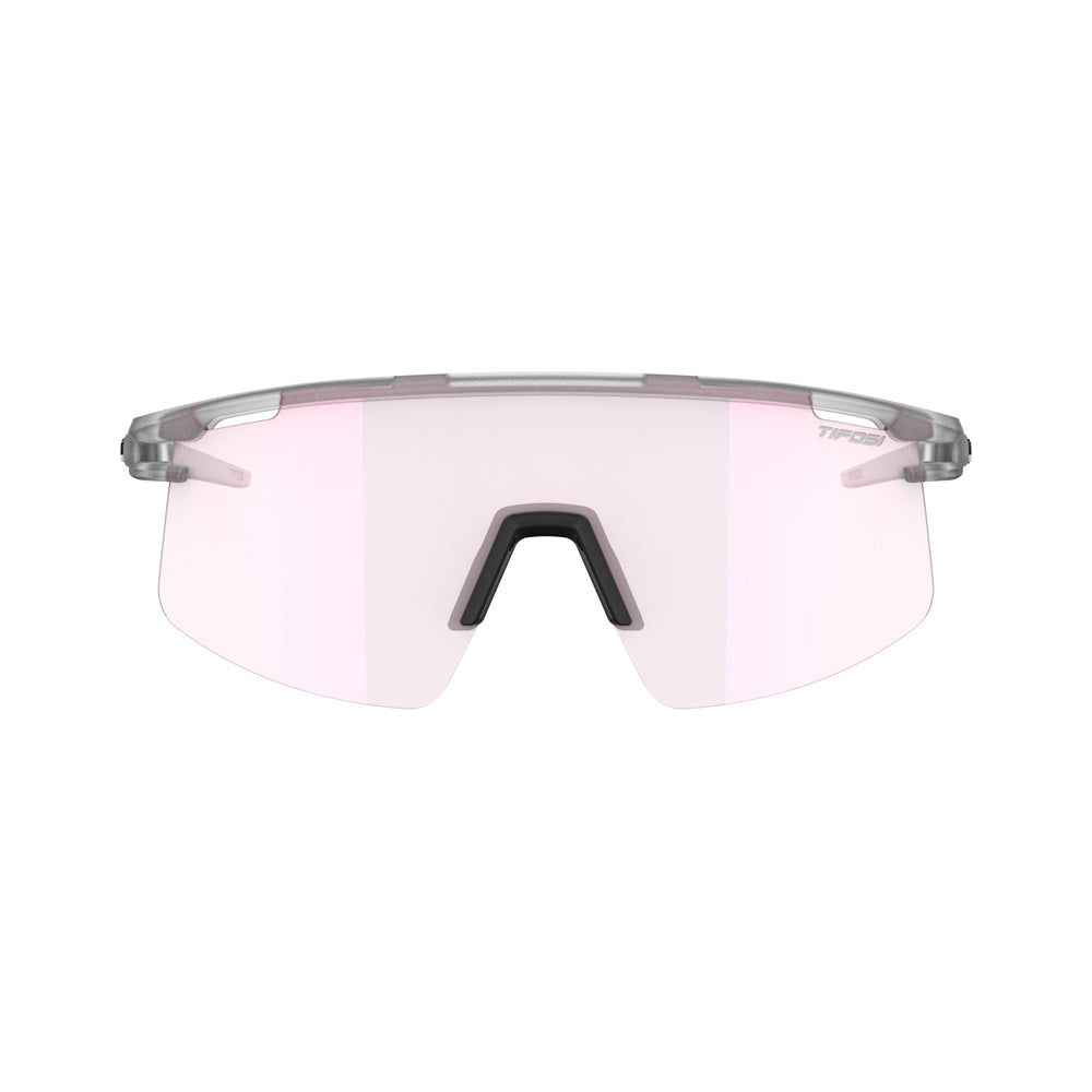 Tifosi Moab Lite Sunglasses Satin Clear with Clarion Pink Fototec Lens
