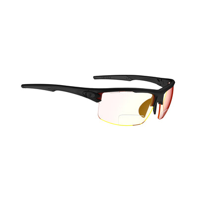 Tifosi Rivet Sunglasses Blackout with Clarion Red Fototec Reader +1.5 Lens
