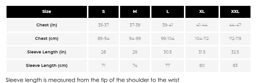 Proviz Reflect360 Men's Cycling Jacket - Sizing