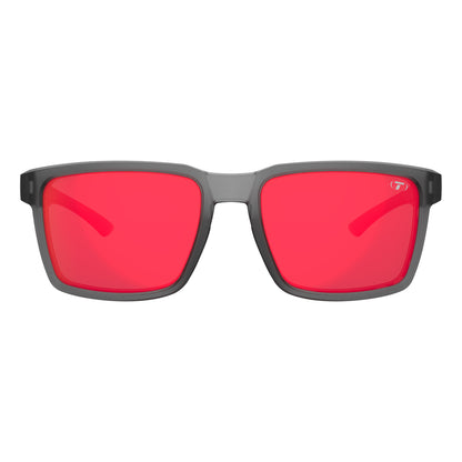 Tifosi Sylo Sunglasses Satin Vapor with Smoke Red Mirror Lens
