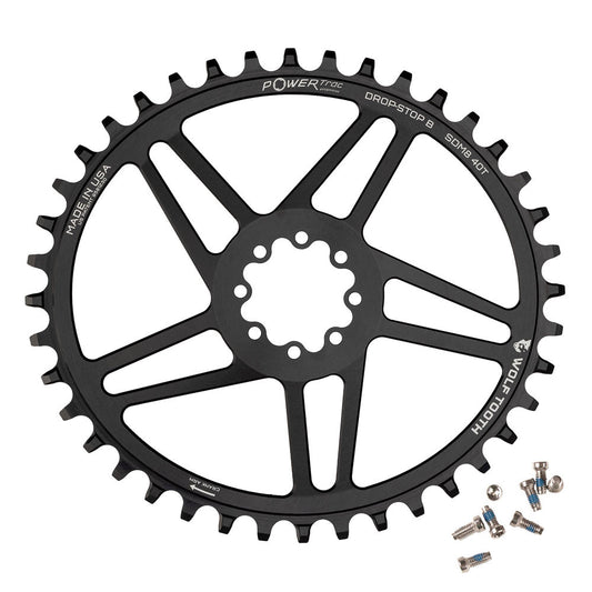 SRAM 8-BOLT DM ROAD/GRAVEL OVAL DROP-STOP CHAINRING