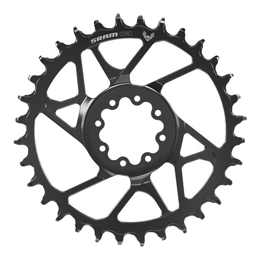 SRAM Chain Ring T-TYPE Eagle 32T Steel Direct Mount 3mm Offset Eagle (including 8 bolts) Black - S1000

