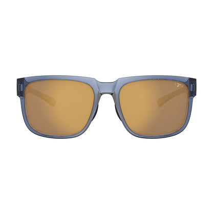 Tifosi Shumo Sunglasses Crystal Denim with Gold Mirror Lens
