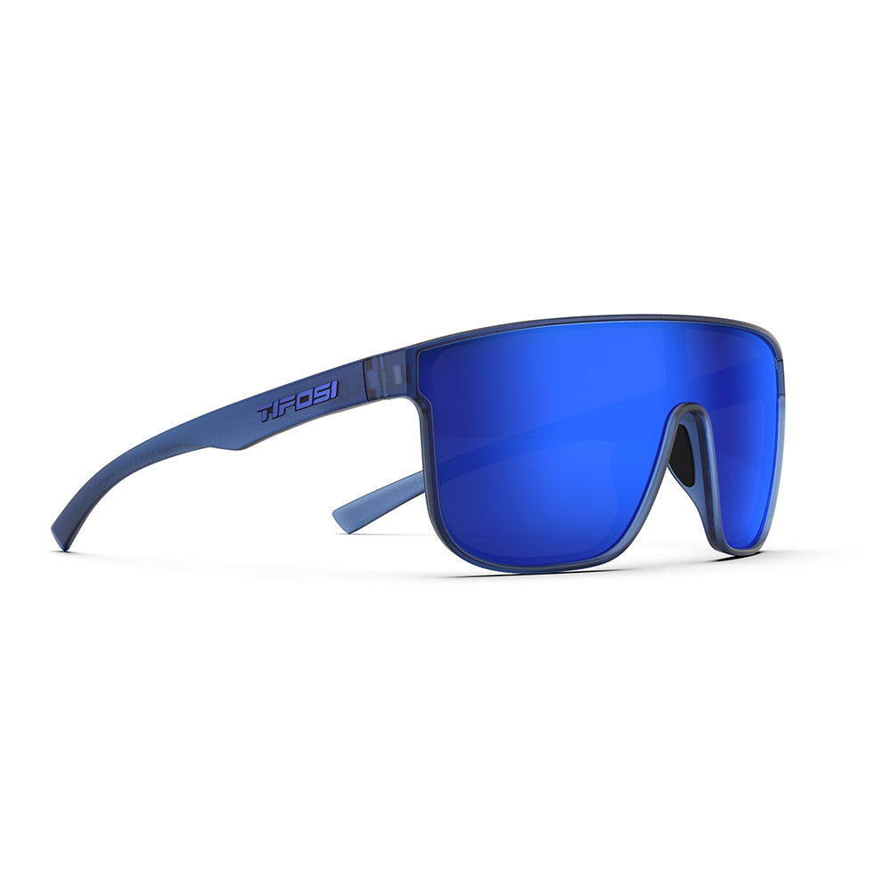 Tifosi Sanctum XL Sunglasses Midnight Vapor with Cobalt Blue Mirror Lens

