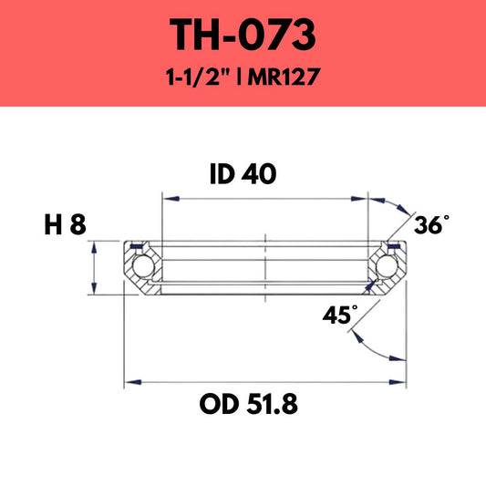 FSA - 1 1/2" HEADSET BEARING - TH-073