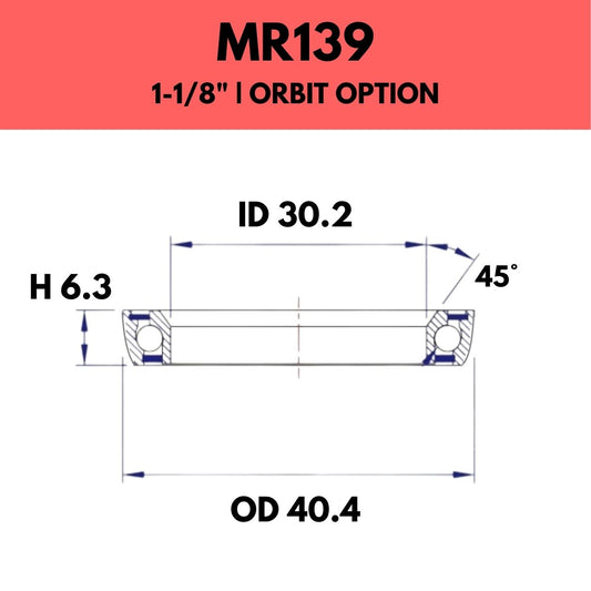 FSA - 1 1/8" HEADSET BEARING - MR139 - ORBIT OPTION