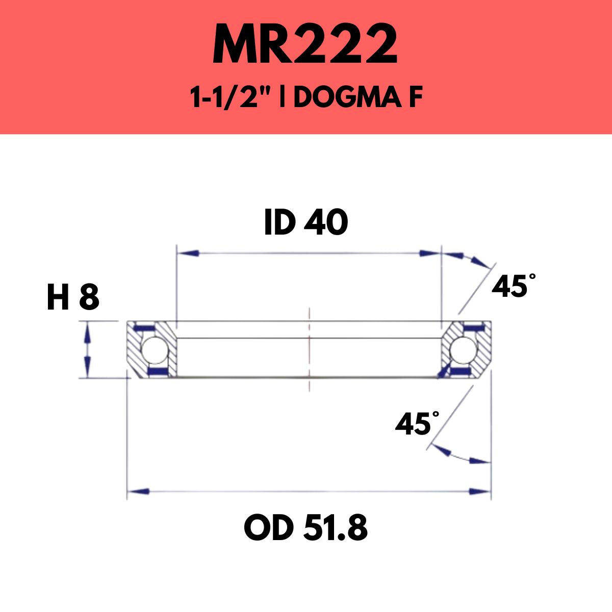FSA - 1 1/2" HEADSET BEARING - MR222 - PINARELLO