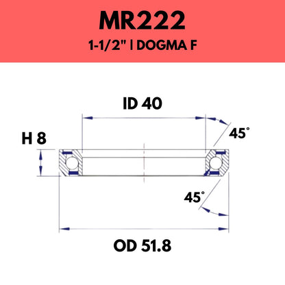 FSA - 1 1/2" HEADSET BEARING - MR222 - PINARELLO