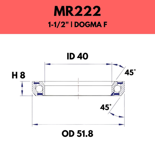 FSA - 1 1/2" HEADSET BEARING - MR222 - PINARELLO