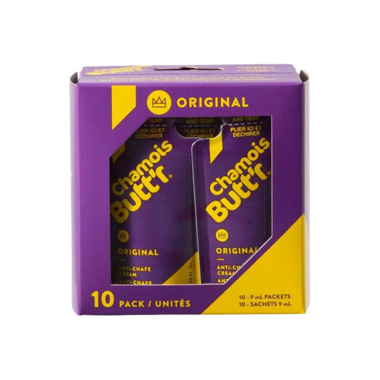 CHAMOIS BUTT'R - ORIGINAL ANTI-CHAFE CREAM - 10-PACK BOX (9ML SINGLES)
