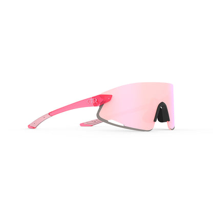Tifosi Vogel XC Sunglasses Crystal Pink with Pink Mirror Lens
