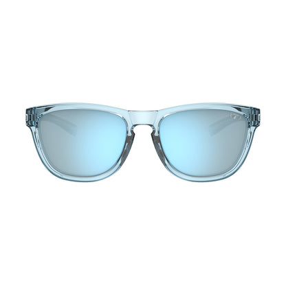 Tifosi Swank S Sunglasses Blue Horizon with Smoke Bright Blue Mirror Lens

