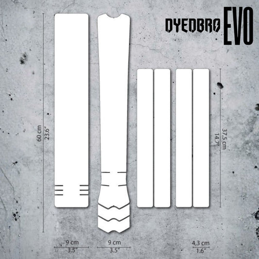DYEDBRO EVO MTB / E-BIKE FRAME PROTECTION - CLEAR GLOSS