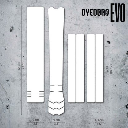 DYEDBRO EVO MTB / E-BIKE FRAME PROTECTION - CLEAR MATTE