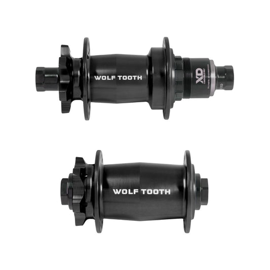 WOLF TOOTH - MOUNTAIN BIKE HUBS - 6-BOLT - J-BEND - BLACK